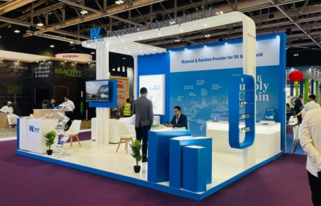 Wanli stand, OPES 2024, Oman, Muscat, China Pavilion, NewAge Media Solutions, NewAge, 6x6 Stand, Exhibition Stands.